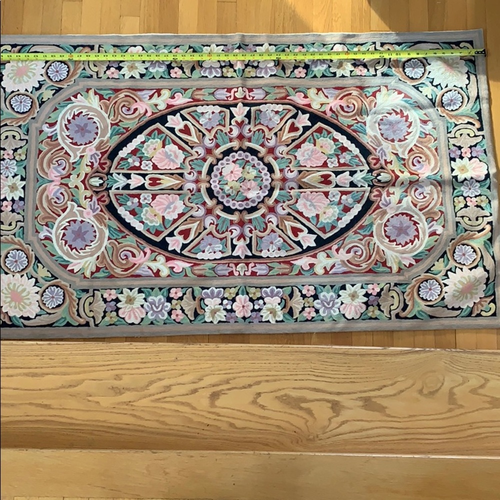 Embroidered rug